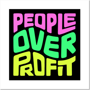 People Over Profit Word Art Posters and Art